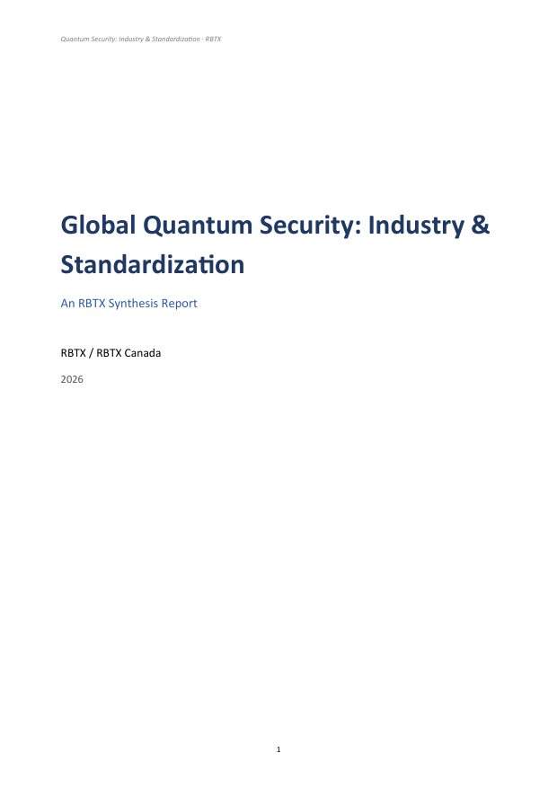Quantum-Safe Industry & Standardization — page preview